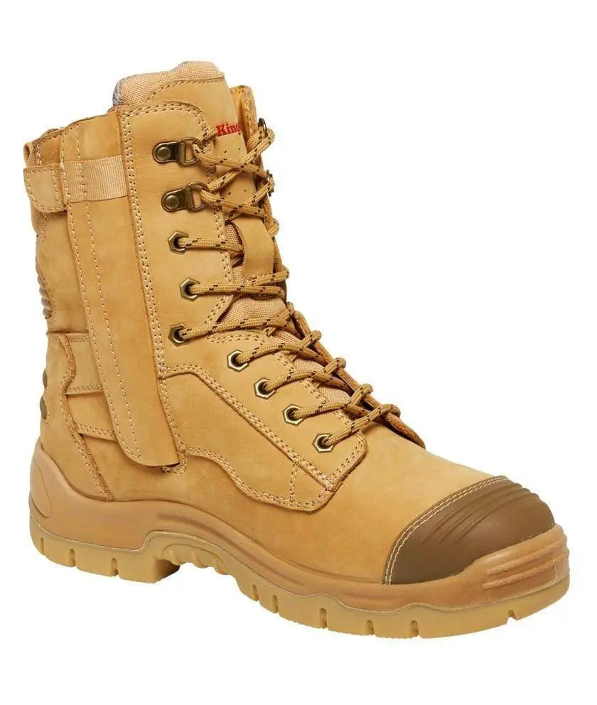 KingGee Phoenix Nubuck Met Safety Work Boot Wheat K27800 Metro Workwear.